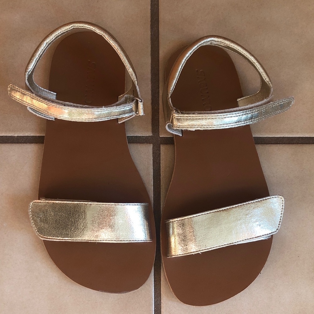 Gold Barefoot Women's Sandals